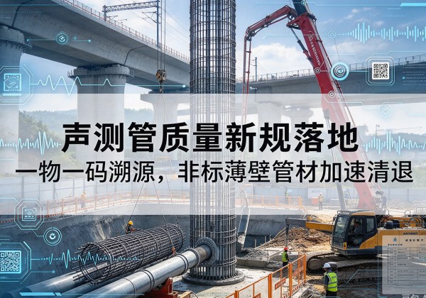 鲁甸声测管质量新规落地，一物一码溯源，非标薄壁管材加速清退